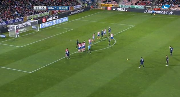 Cristiano Ronaldo Freistoß gegen Granada