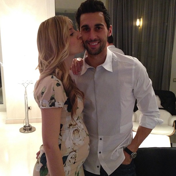 Álvaro Arbeloa und Carlota Ruiz sind zum zweiten Mal Eltern geworden Álvaro Arbeloa und Carlota Ruiz sind zum zweiten Mal Eltern geworden
