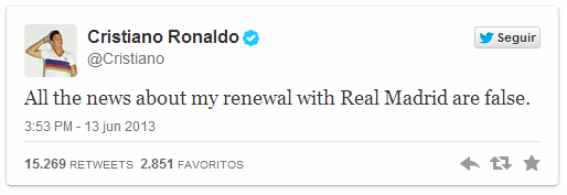 Ronaldo Twitter