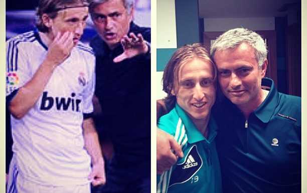 Luka Modric mit José Mourinho