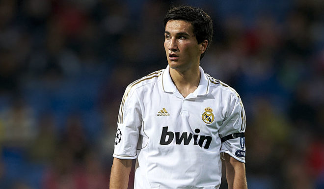 MADRID, SPAIN - APRIL 04: Nuri Sahin of Real Madrid looks on during the UEFA Champions League quarter-final second leg match between Real Madrid and APOEL FC at Bernabeu on April 4, 2012 in Madrid, Spain. (Photo by Manuel Queimadelos Alonso/Getty Images)