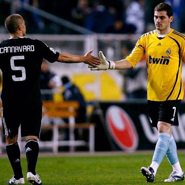 Fabio Cannavaro und Iker Casillas in Diensten Real Madrids Fabio Cannavaro und Iker Casillas in Diensten Real Madrids