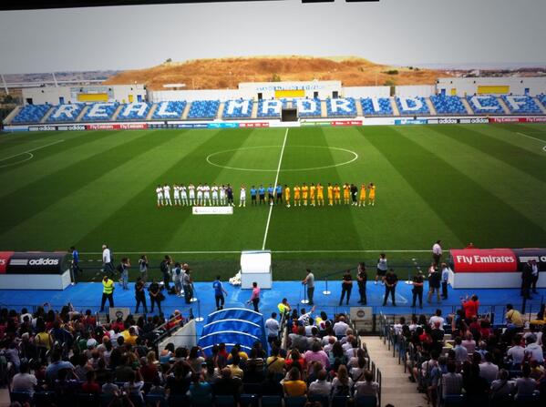 Bestes Wetter beim dritten Testspiel von Real Madrid Castilla Bestes Wetter beim dritten Testspiel von Real Madrid Castilla
