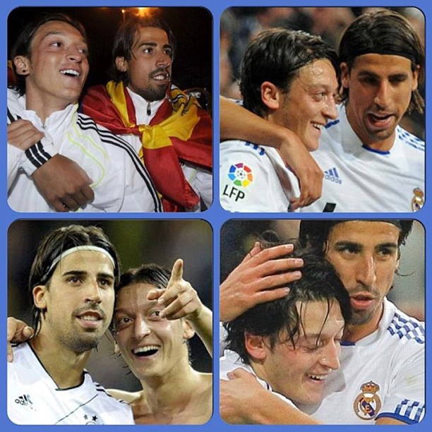 Sami Khedira verabschiedet Mesut Özil Sami Khedira verabschiedet Mesut Özil