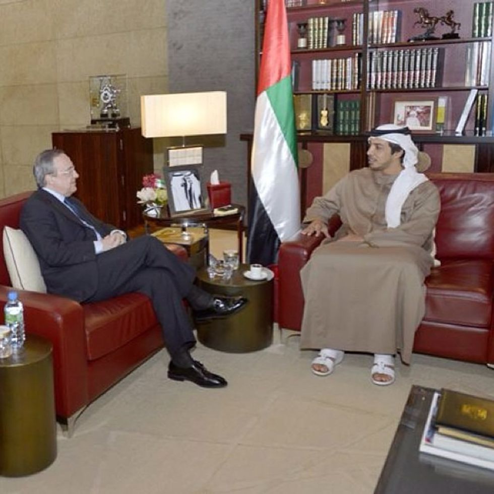 Florentino Pérez und Mansour bin Zayed