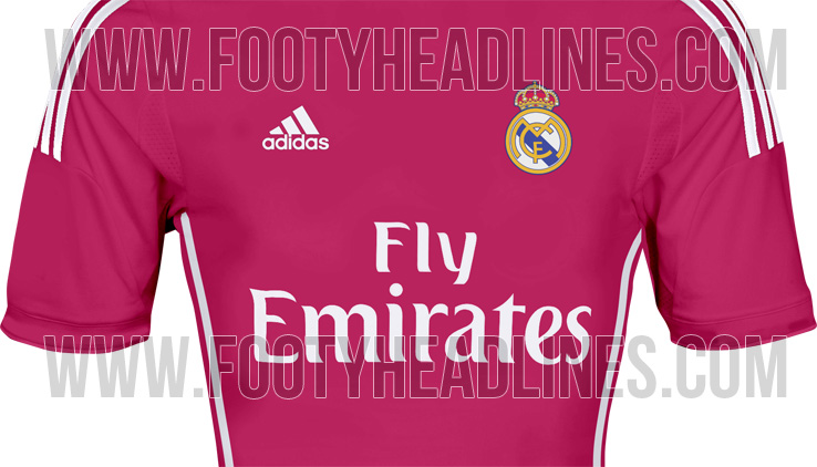 Real Madrid Auswärts Away Trikot 2014/15 pink Real Madrid Auswärts Away Trikot 2014/15 pink