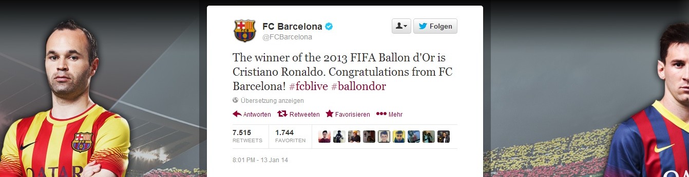 FC Barcelona Twitter