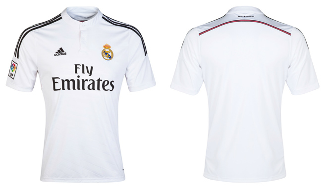 Real Madrid Heimtrikot weiß pink Home 2014-15 Real Madrid Heimtrikot weiß pink Home 2014-15