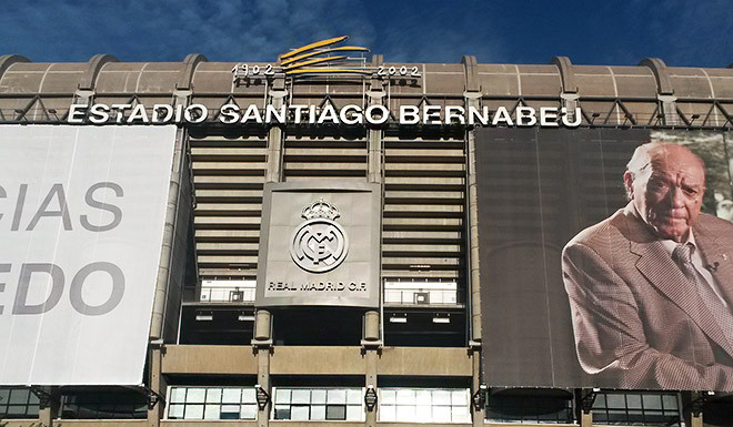 Estadio Santiago Bernabéu Fassade Don Alfredo