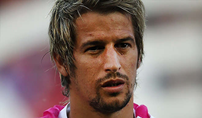 CARDIFF, WALES - AUGUST 12: Fabio Coentrao of Real Madrid looks on during the UEFA Super Cup match between Real Madrid and Sevilla at Cardiff City Stadium on August 12, 2014 Cardiff, Wales. (Photo by Ian MacNicol/Getty Images