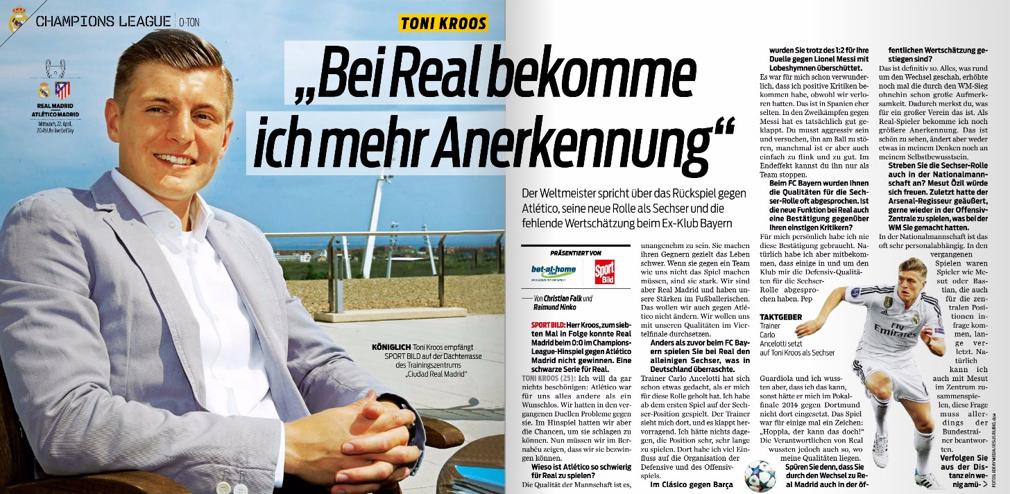 Toni Kroos SPORT BILD