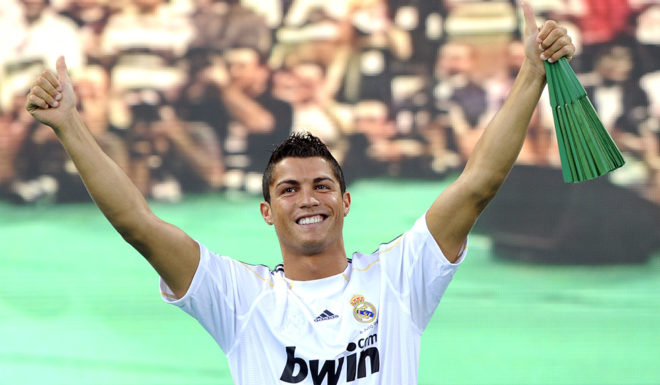 Cristiano Ronaldo Real Madrid Präsentation Bernabéu