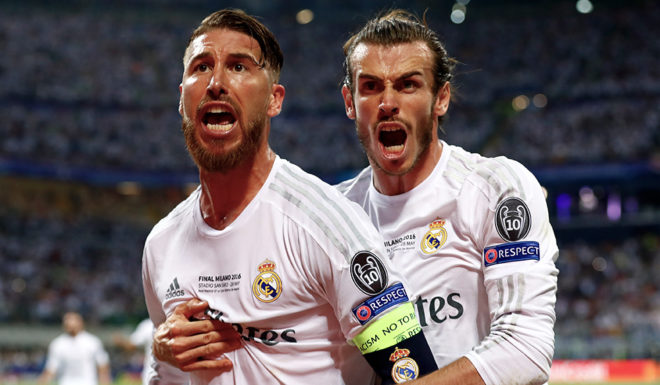 Gareth Bale Sergio Ramos Real Madrid Champions League