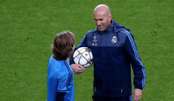 Luka Modric Zinédine Zidane