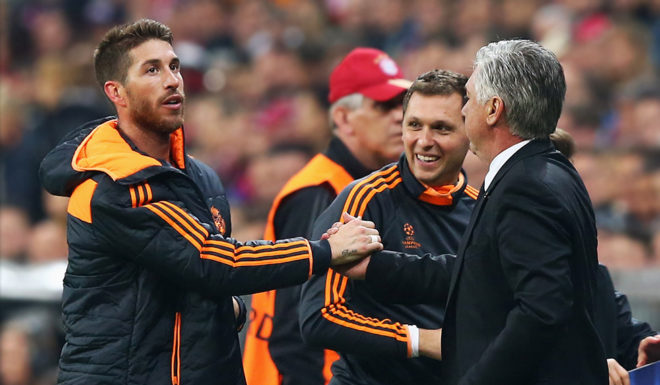 Carlo Ancelotti Sergio Ramos