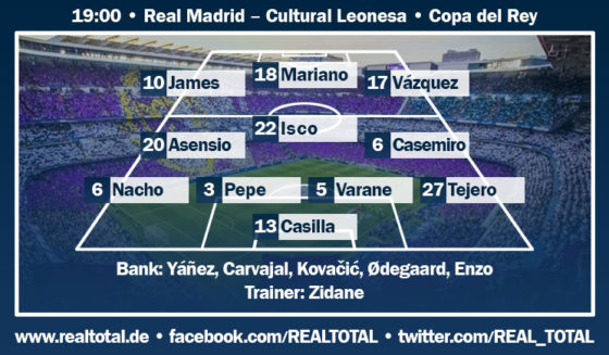 startelf real madrid cultural leonesa startelf real madrid cultural leonesa