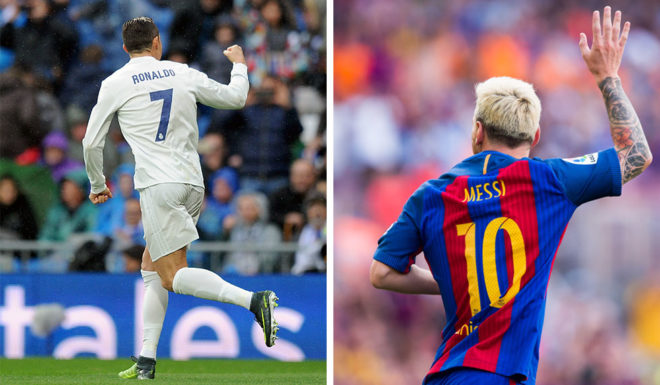 2016-12-1 Ronaldo Messi Montage Rückennummern