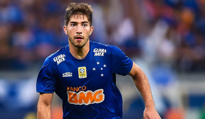 BELO HORIZONTE, BRAZIL - SEPTEMBER 21: Lucas Silva #16 of Cruzeiro a match between Cruzeiro and Atletico MG as part of Brasileirao Series A 2014 at Mineirao stadium on September 21, 2014 in Belo Horizonte, Brazil. (Photo by Pedro Vilela/Getty Images)