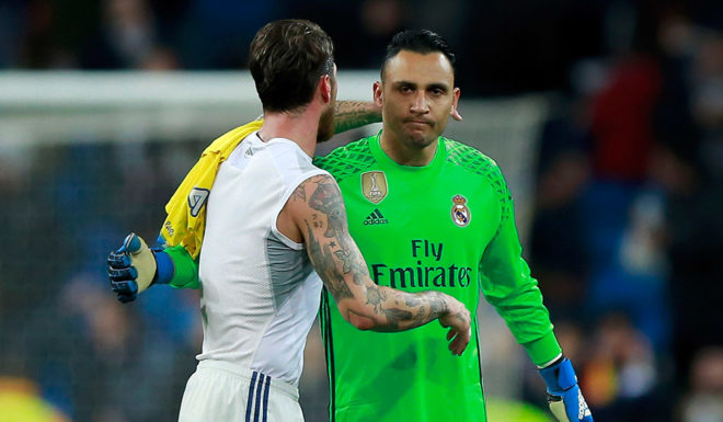 Keylor Navas Sergio Ramos