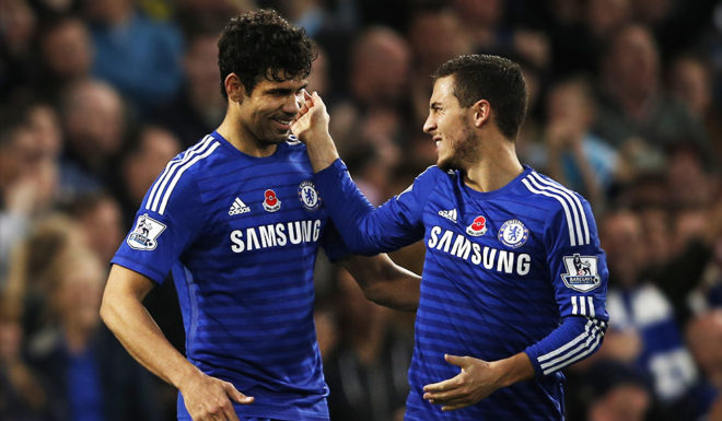 Eden Hazard Diego Costa