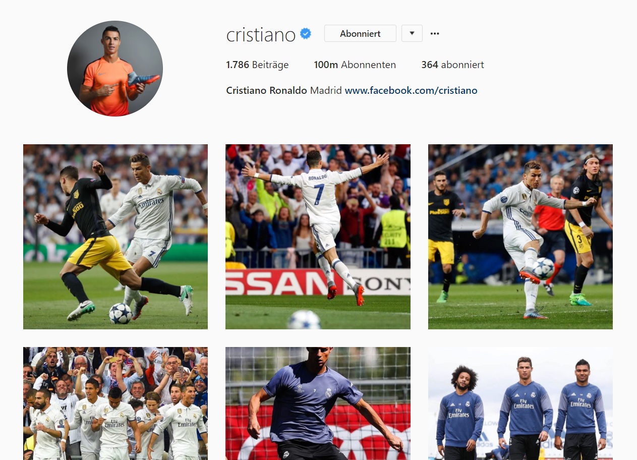 Cristiano Ronaldo Instagram