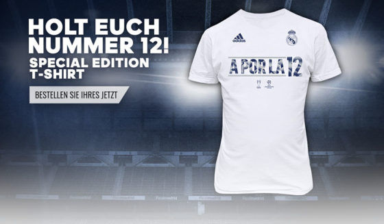 a por la 12 real madrid shirt finale