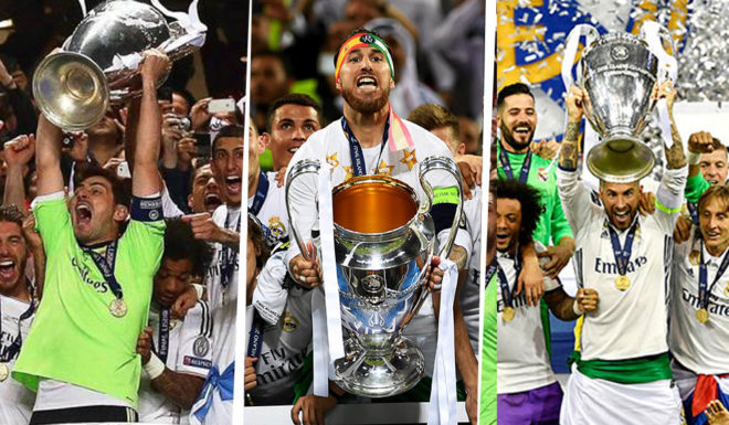 real madrid champions league 2014 2016 2017