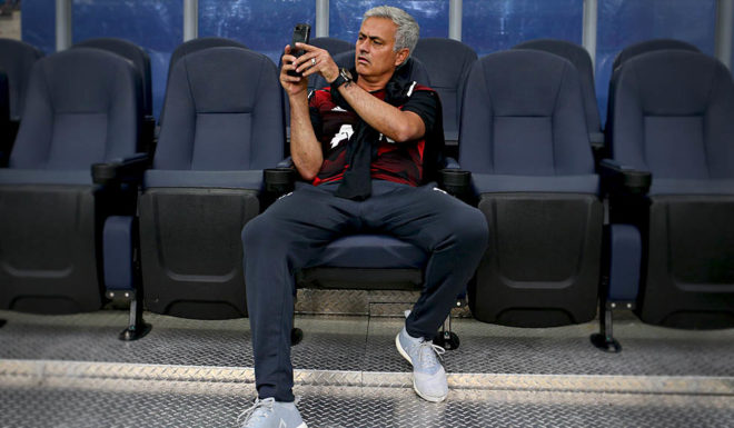 OSLO, NORWAY - JULY 30: Jose Mourinho, the manager of Manchester United, before the game today between Valerenga and Manchester United at Ullevaal Stadion on July 30, 2017 in Oslo, Norway. (Photo by Andrew Halseid-Budd/Getty Images)