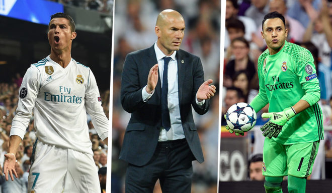 Cristiano Ronaldo Zinédine Zidane Keylor Navas