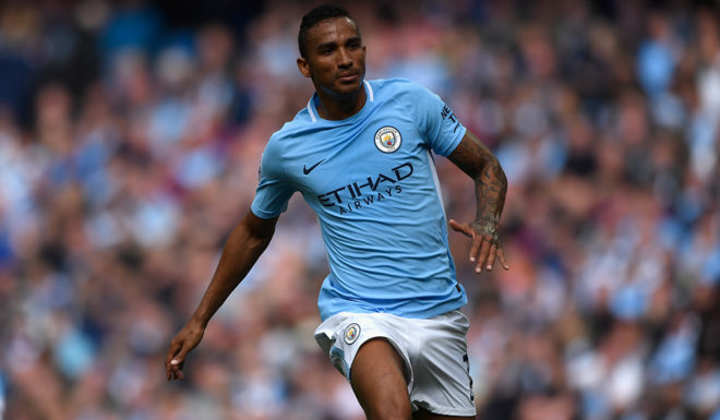 MANCHESTER, ENGLAND - SEPTEMBER 09: Manchester City player Danilo in action during the Premier League match between Manchester City and Liverpool at Etihad Stadium on September 9, 2017 in Manchester, England. (Photo by Stu Forster/Getty Images)