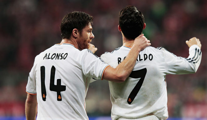 Xabi Alonso Cristiano Ronaldo
