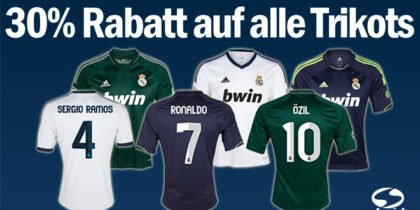 Real Madrid Heim-, Auswärts- und Ausweich-Trikot der Saison 2012/13