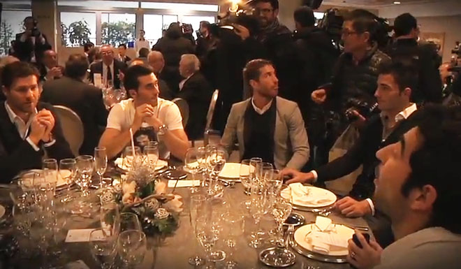 real madrid weihnachtsessen comida navidad
