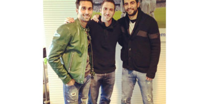 Álvaro Arbeloa am 3. Januar mit Gonzalo Higuaín und Raúl Albiol auf Twitter