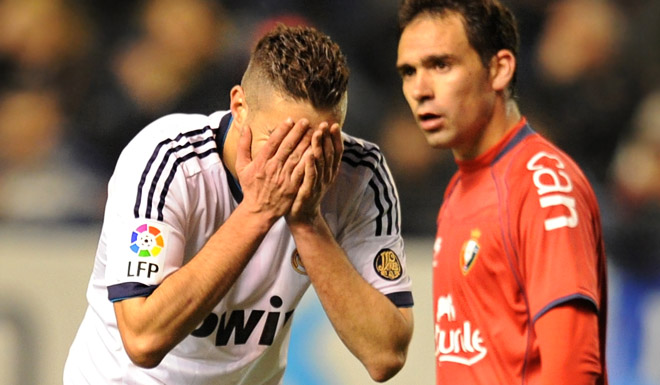 Karim Benzema kann es nicht fassen: Real Madrid spielt nur 0:0 Unentschieden bei CA Osasuna