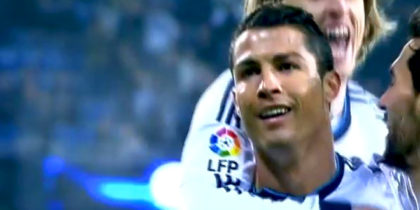 Cristiano Ronaldo, Luka Modric und Álvaro Arbeloa bejubeln ein Tor