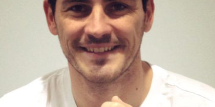 Der Gips von Iker Casillas nach dessen Handbruch ist ab