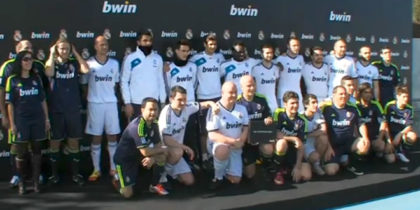 Jose Callejon, Antonio Adan, Alvaro Morata und Michael Essien trainieren mit 20 Gewinnern von BWIN