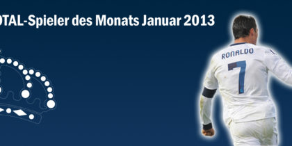 Cristiano Ronaldo ist der Spieler des Monats Januar 2013