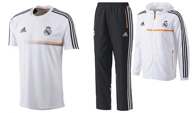 Trainingsshirt und Trainingsanzug von Real Madrid 2013/14