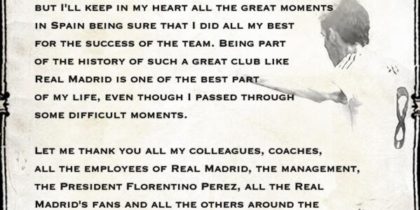 Kaká richtet sich an die Fans von Real Madrid und sagt Danke