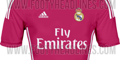 Real Madrid Auswärts Away Trikot 2014/15 pink