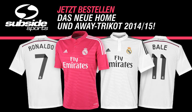 Real Madrid neues Trikot - Heimtrikot Awaytrikot 2014-15