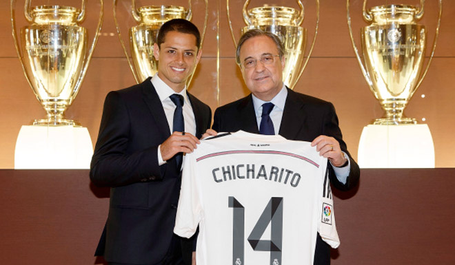 chicharito hernandez florentino perez real madrid