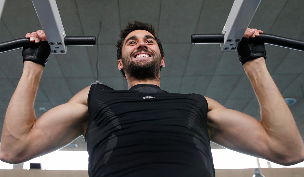 alvaro arbeloa training gym