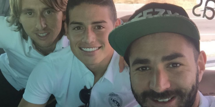 real madrid luka modric james rodriguez karim benzema