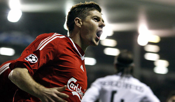 Liverpool's English midfielder Steven Ge