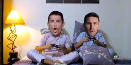 footbole cristiano ronaldo lionel messi best friends