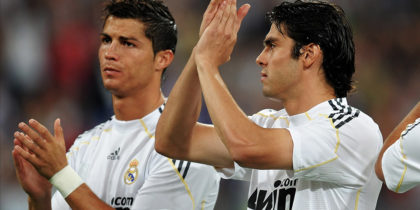 Cristiano Ronaldo Kaká Real Madrid