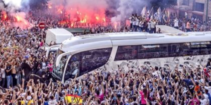 quedada blanca real madrid bus bernabeu